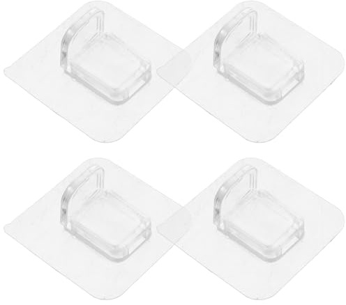 KOCKSHION 8pcs Clips de Fixation Adhésifs pour Parc à Jeux Bébé, Support Antidérapant en Plastique Facile à Installer, Accessoires pour Protection Intérieure et Extérieure