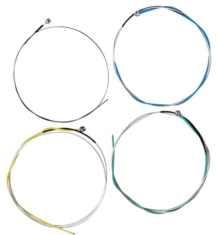 Violinsträng Set Professional Grade Nylon Core rostfritt stål Lindande aluminium MG -legeringssträngar Förbättrad ljudprojektion för 1/2 1/4 3/4 4/4 Storlek Violer 12st