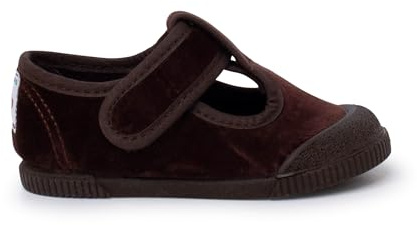 Pisamonas Pepitos Barefoot Terciopelo Puntera Goma Talla 21 Color Marrón