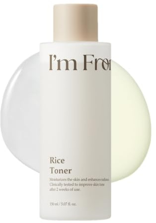 I'm From Rice Toner, Korea Glow Milky Rice Toner, Glass&Dewy, Hidratación, Calmante, Todo Tipo de Piel, Cuidado de la Piel Coreano 5.07fl.oz