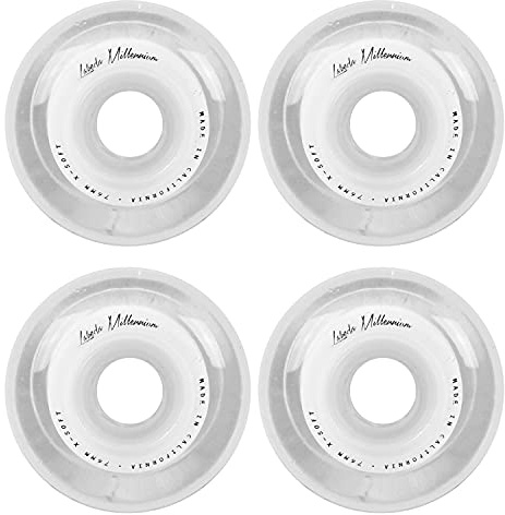 Labeda Millennium Gripper White Roller Hockey Inline Wheels 76mm X-Soft 4 Pack