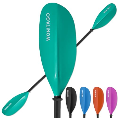 WONITAGO Adjustable Kayak Paddle with Carbon Fiber Shaft and Nylon Blade
