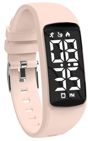 aswan watch Orologio Digitale Bambina Bambino con Cronometro,Contapassi,Distanza e Calorie Senza APP,Calendario,Sveglia-Orologio Fitness Tracker per Ragazze e Ragazzi con Cinturino in Silicone