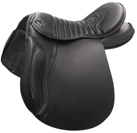 AMKA Kaltblutsattel 18 Zoll Wanderreitsattel mit weichem Rippsitz extra breit 36-42 Zoll