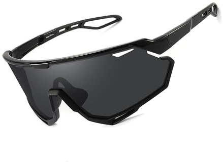 SINSPORT eyewear Occhiali da Ciclismo per Uomo Donna, Occhiali da Sole Sportivi Occhiali MTB per Bici Running Baseball Correre Anti-UV400
