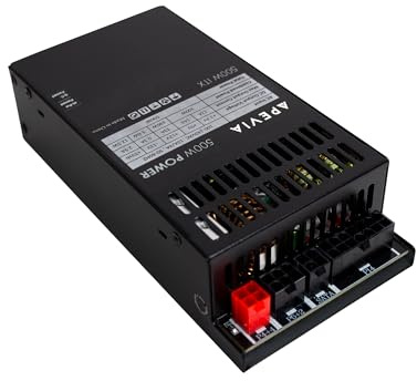Apevia ITX-PFC500W Fully Modular ITX 500W Power Supply, Active PFC 90-264V