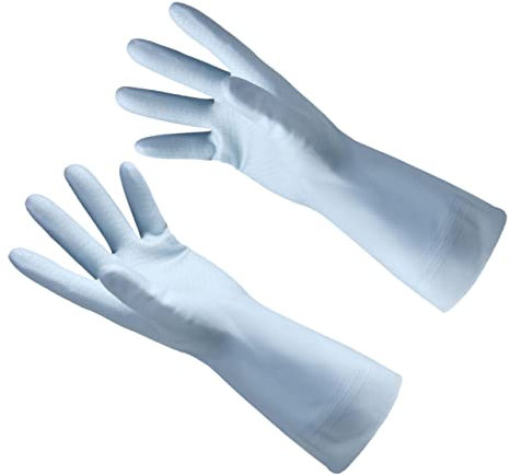 FRCOLOR Wasserdichte Küchenhandschuhe Blaue Haushaltsreinigungs-handschuhe Langlebige Geschirrspül-handschuhe Schutz-handschuhe Für Heimgebrauch