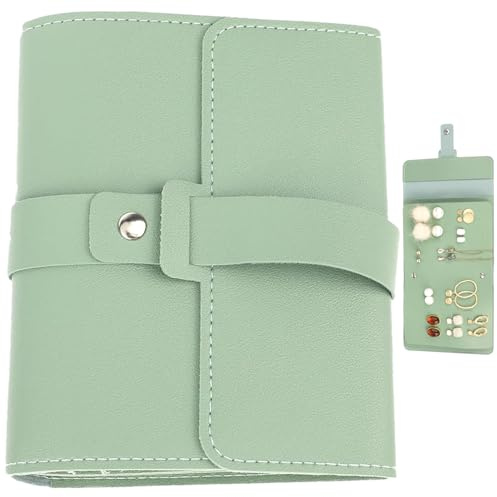 DILUSILK Earring Book Organizer, Earring Holder Organizer with Foldable Book Design, Portable Earring Holder Case, Pu Leather Travel Earring Case, Travel Jewelry Organizer, Capable to Hold 42 Pairs