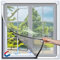 Giggleye Fliegengitter Fenster Magnet, Ohne Bohren und Zuschneidbar bis 130x150cm, Reißfestes Glasfasernetz für alle Fenstertypen – Ideal für Familien, Kinder und Haustiere