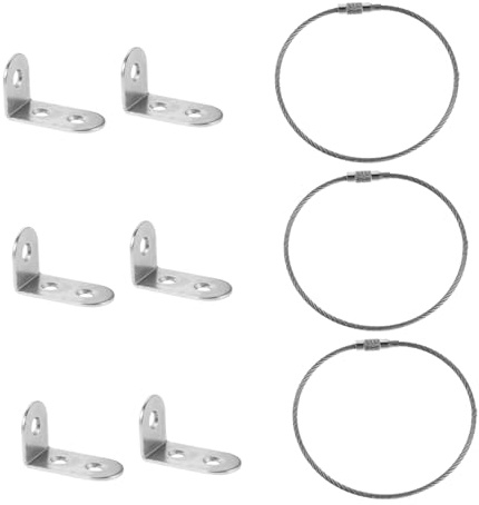 ULDIGI 3 Juegos De Dispositivos Anticaída Para Muebles Infantiles Estanterías Estanterías Kit De Anclaje De Pared Anclajes De Seguridad Para Muebles