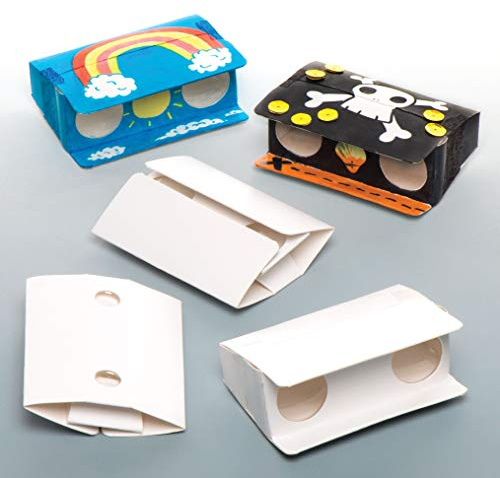 Baker Ross AR417 Fernglas zum selber machen, für Kinder zum Ausmalen, Dekorieren und Personalisieren für Kunst und Handwerk, gemischt, 5 Stück