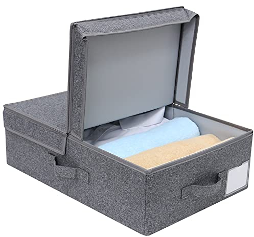 Amonsen Garderobendeckel-Organizer-Behälter für Unterwäsche, Schals, Socken, Krawatten, BH-Aufbewahrung, Schwarzgrau