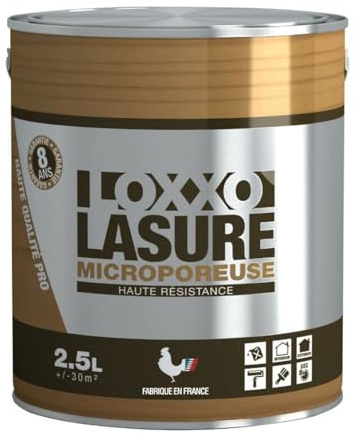 LOXXO - Loxxo Lasure Bois - Haute Résistance 8 ans - Satin - Conditionnement 2,5L, Couleur INCOLORE