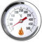 Feuerfest 123 - Edelstahl Grillthermometer mit Anzeige bis 500 °C, analoges Ofenthermometer mit Einschraubgewinde, BBQ-Thermometer als ideale Ergänzung für Ofen, Grill und Smoker