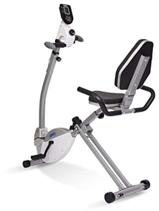 Stamina Recumbent Exercise Bike with Arm Workout - Fitness Bike with Smart Workout App - Recumbent Exercise Bike for Home Workout - Up to 250 lbs Weight Capacity