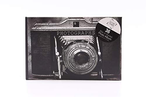 Tallon Vintage Camera Mini Photo Album Memo Slip In Pocket Holds 36 Photos