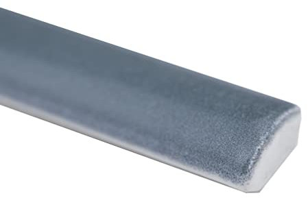 MS International Renzo Denim - Baldosa de cerámica para pared redonda para baño, cocina, azulejos decorativos y azulejos de pared de ducha, color azul