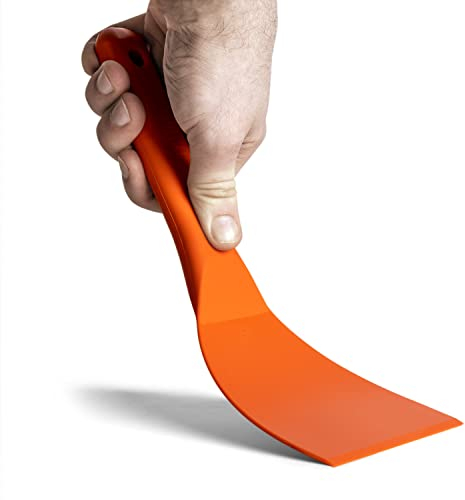 FUMOSA flexibler Teigspachtel, 10 cm | Teigschneider Teigspatel Küchenspatel (orange)