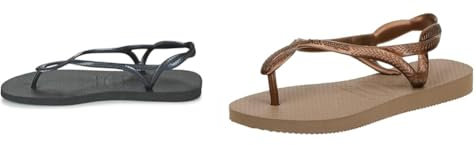 Havaianas, Women's, Luna, Beach Sandals, Black, 6/7 UK, Women's, Luna, Beach Sandals, Rose Gold/Rose Gold, 6/7 UK