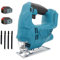 18V Cordless Jigsaw with 2X 5.5Ah Battery and 4 Blades,Compatible with Makita 18V Battery,3000SPM Electric Jig Saw Tool, ±45° Bevel Cutting,for Metal Wood, Plastic Cutting