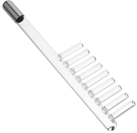 MAGICLULU Pettine Sostitutivo in Vetro 6.5 Pollici Per Strumento Alta Frequenza Accessorio Leggero E Facile Da Pulire Per Massaggio Elettrico Del Cuoio Capelluto