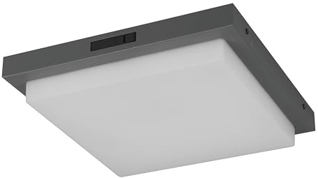 Trio Leuchten LED utomhus husnummerlampa Bermejo 630369242, aluminium formgjuten antracit, plast vit, inkl. 14 watt LED, rörelsesensor, justerbar ljusfärg
