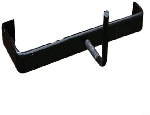 Fauhapyway Support de sécurité pour poteau de clôture en béton de 10,2 cm - Matériel de montage en aluminium pour colonnes standard - Accessoires de clôture de jardin nécessaires