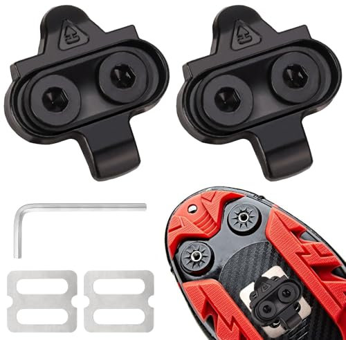 Mountainbike Rutschfesten Pedale Cleats, Kompatibel Shimano SPD MTB Fahrrad Pedale SH51, Schuhe Klickpedale Cleat Set, Geeignet für Mountainbiking, Rennrad, Indoor-Cycling-Schuhe-Clips