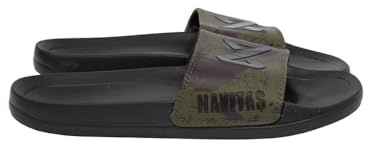 Navitas LS2 Camo Sliders – Ultra-Comfortable Wide Fit Floating Sandals for Fishing, Beach & Outdoor Wear – Green Cushion Sole Lightweight EVA Slip-On Mules for Men & Women