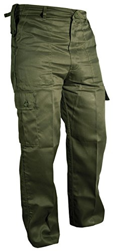 Kombat UK Men's Combat Trousers, Green (Olive Green), 34