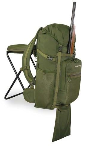 Fierashop Zaino Porta Fucile 45 Lt con Sgabello - Marsupio