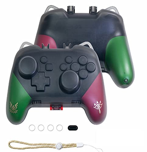 PERFECTSIGHT Switch Pro Controller Protective Case, Cute Cat Ear Hard Shell Joystick Protector Carrying Case, Heavy Duty Switch Accessory Protective Cover Travel Stroage Case - Black