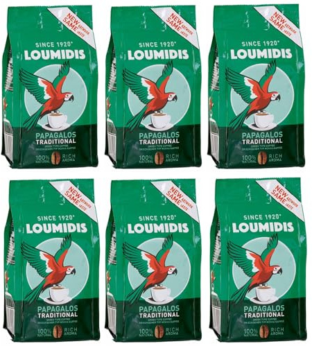 Mokka Loumidis 6x 96g Nestle | Kaffeespezialität | Bekanntester Mokka aus Griechenland | +20ml Jassas Olivenöl