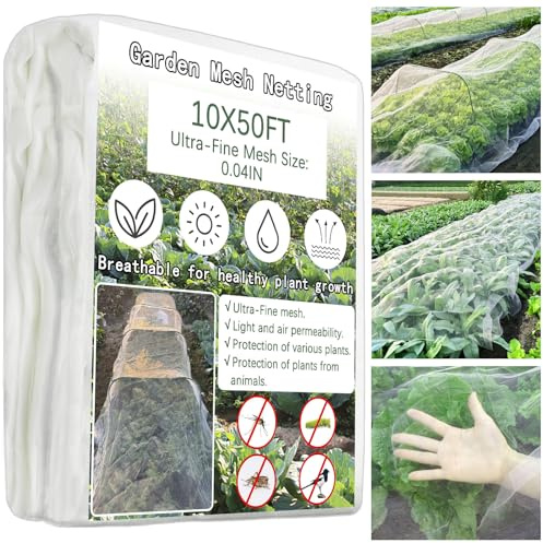 3x15M Insect Netting,Garden Netting for Veg Patch Fine Mesh, Anti Bird Butterfly Netting,Crop Protection Netting Garden Mesh for Vegetable Plants Fruits Flowers