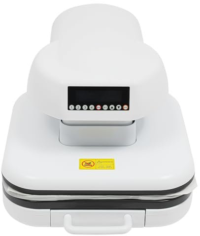 KAPIPALA Varmpress, Heat Press, 4-stegs minnesläge med LCD-skärm, bärbarhet, t-shirts-värmeöverföringsmaskin, automatisk varmpress för kläder, masker, linneväskor, 54,5 x 40 x 32 cm