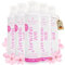 MeDusch Shower Foam Pampering Time (200 ml) Cherry Blossom (Sakura) with Vegan Hyaluronic in Practical Set of 5 (Unisex), Moisturising Aroma Bath for the Shower