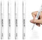 HELION 4 Pack White Jelly Roll Gel Pens for Art, 1mm White Fine Liner Art Pen Ballpoint Highlighter Pen, Whitee Ink Rollerball Gel Pens for Drawing Sketching Writing Coloring Books