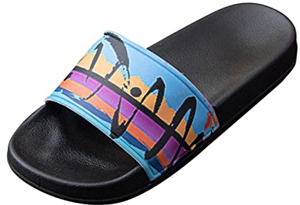 Moln tofflor dam herr mjuka och bekväma öppna moln havstofflor öppen tå halkfri mode glid hem tofflor trädgård gummi mysiga tofflor badrum lätt dusch sandal unisex, Svart, 42 EU