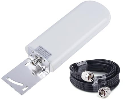WSOLDMA 20-25dBi 4G LTE Outdoor Antenna N Female - 698-2700MHz | 4G 3G 2G External with Dual Slider (Antenna & 5M Wire)