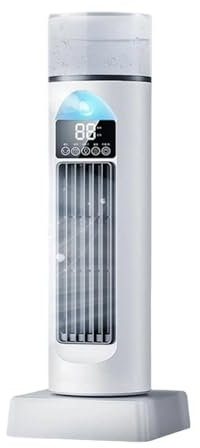 Genérico Ventiladores De Torre Para Dormitorio | Ventilador Inteligente Silencioso De Pie Con 6 Velocidades | Oscilación 120 Grados para Interior Exterior Hogar Dormitorio Mesa