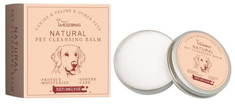 QOCUILC Tränenstein Entferner für Hunde & Katzen – Natürlicher Augenbalsam gegen Tränenflecken mit Pinsel – Sanfte Augenpflege, Fleckenreduzierung & Schutz – 30g