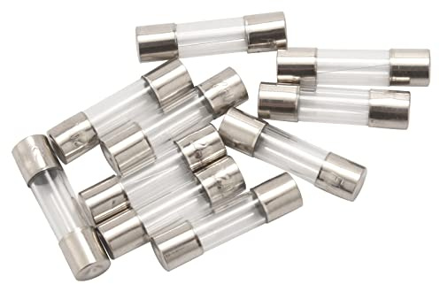 Lafeier 10 fusibili rapidi in vetro, 250 V, 0,2 A, 200 mA, 5 mm x 20 mm