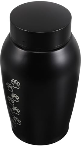 VALICLUD Urne Funéraire pour Animaux de Compagnie Grosse Taille Boîte à Cendres Étanche en Métal Urne Commémorative pour Chiens et Chats Conservation des Poils et Dents Souvenir Solide