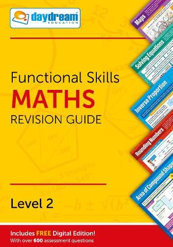 Daydream Education Functional Skills Maths, The Pocket-Sized Functional Skills Level 2 Maths Revision Guide, FREE Digital Edition for Computers, Phones and Tablets! - for 2026-2027 exams