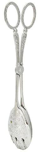 Pince à salade antidérapante en alliage de zinc (argenté)