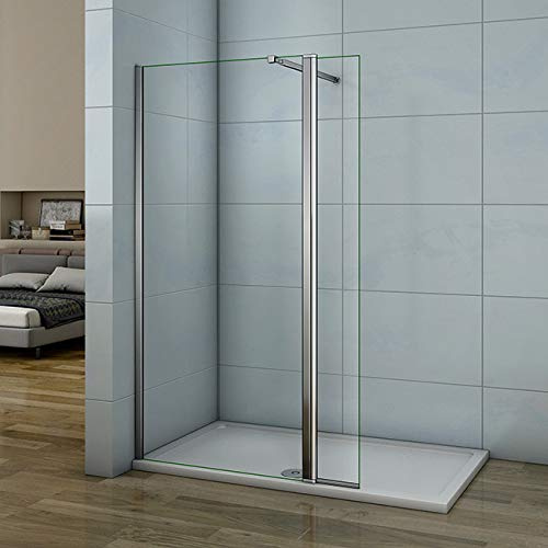 Parete Per Doccia Walk-in Mobile 40cm Vetro 8mm Barra 73-120cm 80x200cm