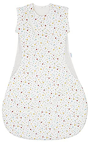 Purflo Baby Schlafsack | leichter Sommer 0,5 Tog Schlafsack | 3-18 Monate | reisefreundlicher Schlafsack | Neugeborene Essentials | Minimales Grau, Scandi Spot, 3- 9 Monate