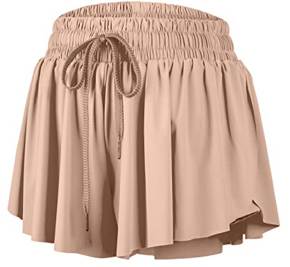 Blaosn Abbigliamento per Donne Shorts Atletici Fluidi Palestra Yoga Allenamento Corsa Sudorazione Spandex Gonna da Tennis Carina Morbida Comoda alla Moda Skorts per Ragazze Adolescenti con Tasche