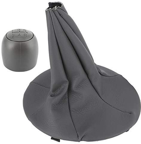 Tbest Soufflet De Levier De Vitesses, Pommeau de levier de vitesse 5 vitesses avec colliers de protection anti-poussière de remplacement pour Panda/500 500C