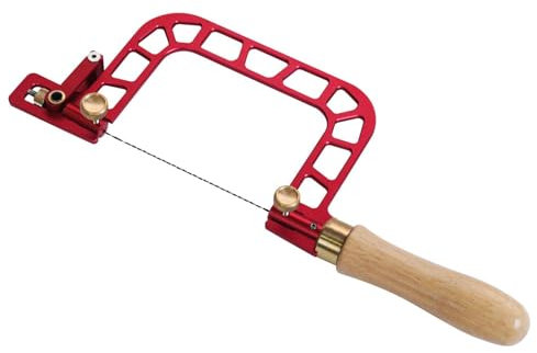 Goowafur Scie à chantourner pour le travail du bois, scie à chantourner à cadre en acier - Outil de travail du bois de scie à fil à main en alliage d'aluminium | Outils à main efficaces,